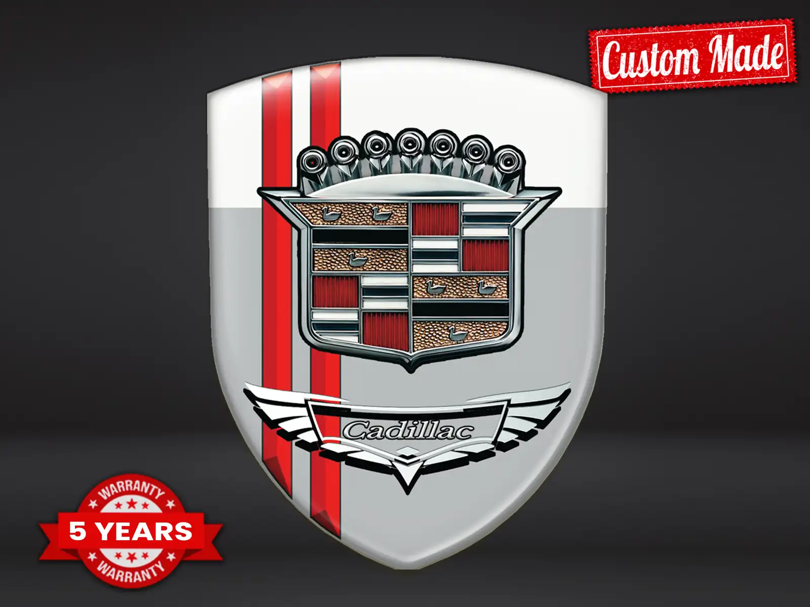 Cadillac Signes Auto Bombés Pro Max Durable Stylé Moderne ST